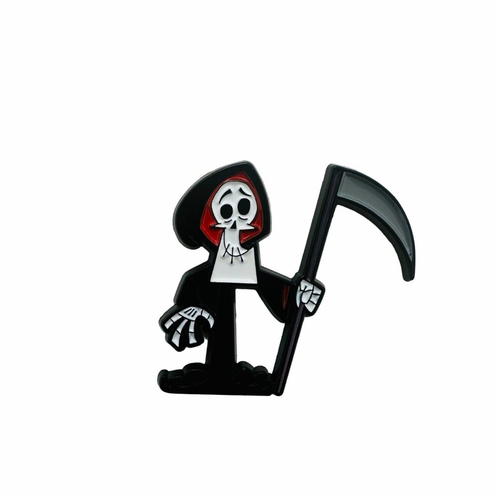 ✨New Oz Enamel Pin The Grim Adventures of Billy & Mandy Grim Reaper Metal Death - Picture 4 of 6